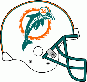 Miami Dolphins 1989-1996 Helmet Logo fabric transfer